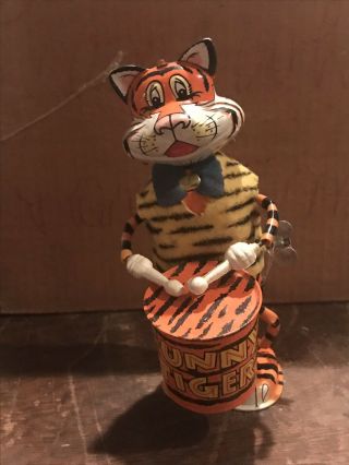 Vintage 1960’s Tin Windup Funny Tiger Marx -