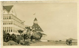 Vintage Photo 1923 Snapshot Hotel Del Coronado San Diego Ca.  Beach