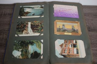Antique Postcard Album Of Central Ny State Nyc And Holiday And Seasonal