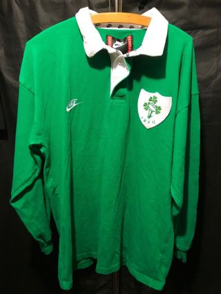 Vintage Nike Ireland Rugby Shirt Size Large G56
