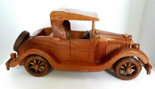 Vintage Wooden Handcrafted Classic Car 1930 Ford Model " A " Collectible Car