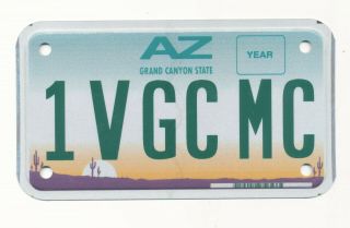A44 - Arizona Flat Scenic Base Mc Motorcycle License Plate