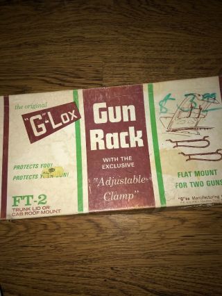 Vintage Gun Rack G - Lox Ft - 2 Trunk Lid Or Cab Roof Mount In Retail Box