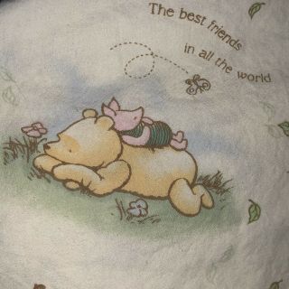 Vintage Disney Classic Pooh Winnie The Pooh Crib Sheet Best Friends in The World 3