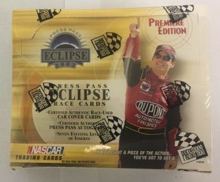2002 Press Pass Eclipse Factory Nascar Racing Hobby Edition Box