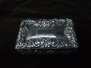 1832 Quality Nathaniel Mills William 1v Snuff Box With Cast Lid 5ozs