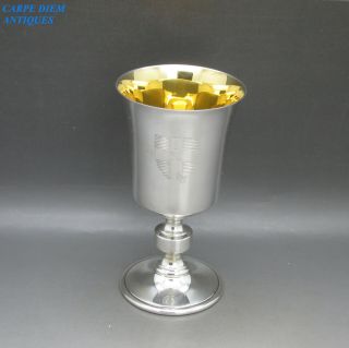 Boxed Ltd Edition Canterbury Cathedral Solid Sterling Silver Goblet 163g 1975