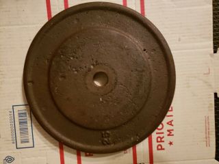 Vintage Paramount Los Angeles 25 lb Cast Iron Weight Plate Replacement SH 2