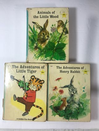 Vintage 3 A Golden Star Book The Adventures Of Little Tiger 1960’s Small