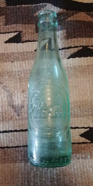 Vintage Green 10 2 4 Dr.  Pepper Bottle 6 Oz