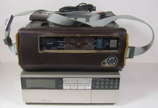 Vintage Jvc Portable Video Cassette Recorder Vhs Vcr Hr - 2650u & Tu - 26eg Tuner
