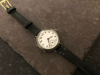 Antique Ww1 Rolex 1916 W&d Military Officers Trench Wrist Watch.  London Silver
