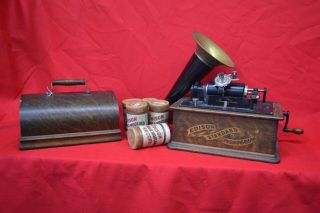 1898 Thomas Edison Standard Phonograph 100 Antique
