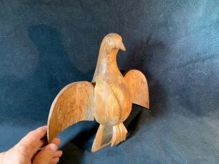 Antique Wooden Hand Carved Dove Figure Decoy C1800 