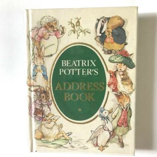 Vintage Beatrix Potter Address Phone Book Color Illustrations Great Britain Uk