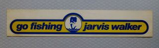 Jarvis Walker.  Large Vintage 1980,  S Fishing & Tackle Sticker