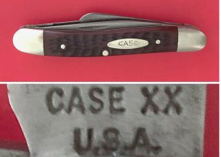 Vintage Case Xx Usa Pocket Knife 6318he 5 Dot 1975 Stockman; Bone