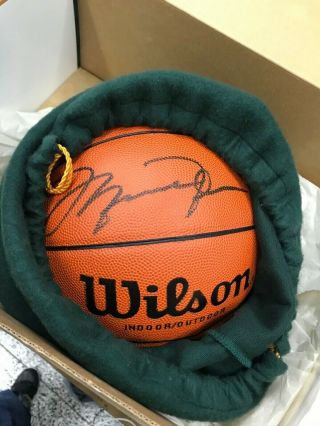 Michael Jordan Autographed Wilson Basketball Upper Deck Never Out Of Box