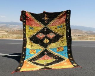 Vintage Authentic Boujaad Berber Handmade/moroccan Rug - Teppich 8 