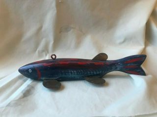 Jay Mcevers Minnesota Folk Art Fish Decoy