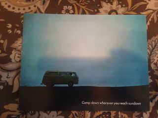 1967 Volkswagen Vw Camper Bus Sales Literature