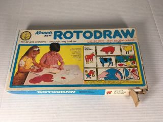 Vintage " Rotodraw " Drawing Game By Kenner Toys 1970