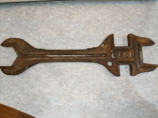 Vintage Farm Wrench Gale,  Multi - Tool Tractor Implement Cast Iron