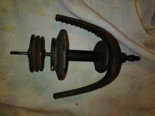 Antique Spinning Wheel Flyer,  Bobbin Spool Part (vintage,  Old,  Wood)