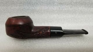 Vintage Estate Find Tobacco Smoking Pipe Bulldog Made In Italy Wide Stem -