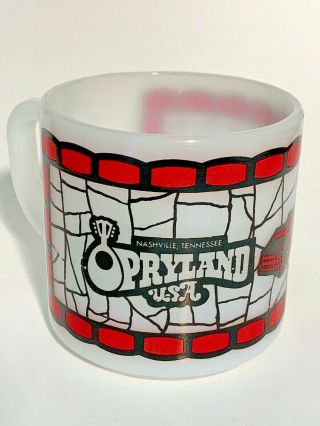 Opryland Usa Vintage Federal Glass Company Milk Glass Coffee Mug Great Gift