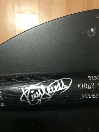 Kirby Puckett Autographed Louisville Slugger Bat