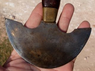 Vintage Antique Unmarked Round Head Knife Leather Tool Rounding Knife