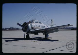 38 - 35mm Kodachrome Aircraft Slide - T - 28d Fennec 50 - 0240 Atc @ Andrews In 1969