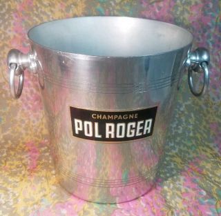 Vintage French Champagne Ice Bucket Pol Roger Made In France