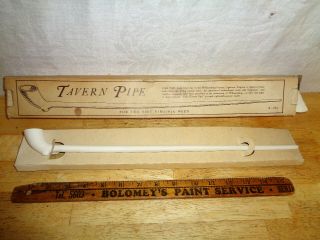 Vintage Williamsburg Pottery Clay Tavern Pipe 1750 