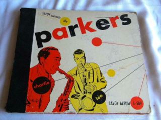 3 Vintage 78 Rpm Record Set The Parkers Leo Miles Davis Jazz Savoy Vg,  /ex S 509