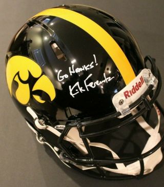 Kirk Ferentz Signed Iowa Hawkeyes Full Size Authentic Helmet W/beckett F/s