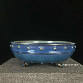 Antique Old Chinese Dynasty Jun Kiln Porcelain Pottery Brush Washing Abac