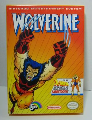 Empty Box Only Old Vintage 1991 Nes Nintendo Wolverine Marvel Nes Box