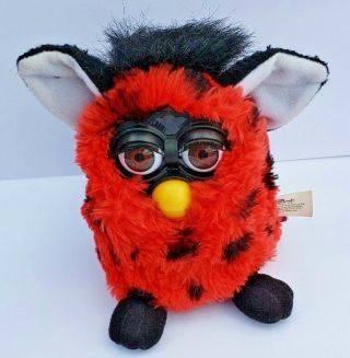 Vintage 1999 Tiger Furby Lady Bug Red With Black Spots & Hangtags