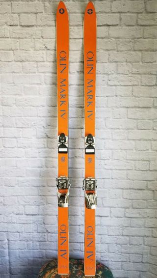 Vintage Olin Mark Iv Comp Iv Freestyle Skis Early Twin Tip 160 Cm Marker
