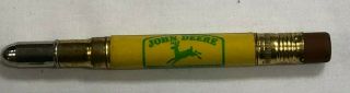 Vintage John Deere Advertising Bullet Pencil Poppy & Lauer Fenton Mi 4 Legs