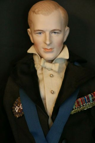 Vintage Martha Thompson Prince Phillip Doll 20in 1950s Artist Doll Great Costume