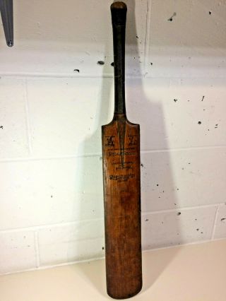 Antique Vintage Stuart Surridge English Cricket Bat 2