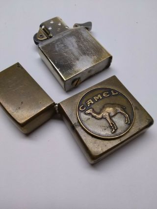 1932 1992 Solid Brass Zippo Bradford Pa Usa Standing Camel Lighter Engraved Rjb