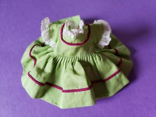Darling Vintage Green Dress Muffie Or Other 8 " Dolls Ginny,  Ginger,  Pam