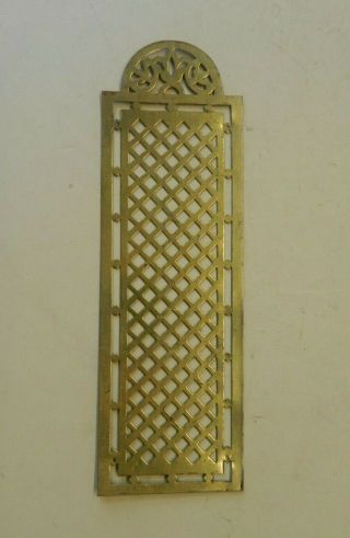 Vintage Brass Pierced Door Push Plate 8 1/2 " A