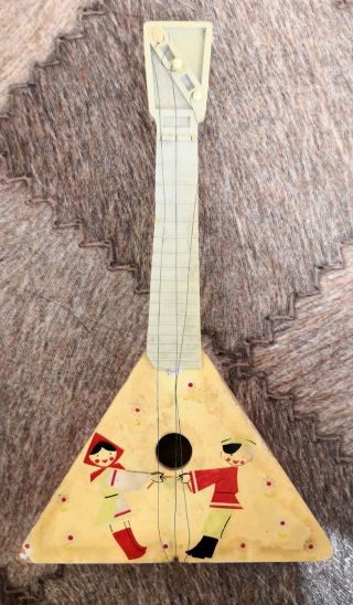 Vintage Children Balalaika Ussr Guitar Russian Instrument Ussr (soviet)