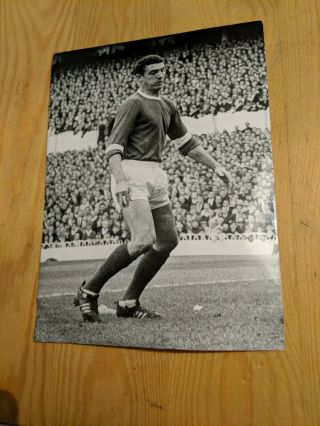 Vintage 1960s Bill Foulkes Manchester United Fc Press Photo