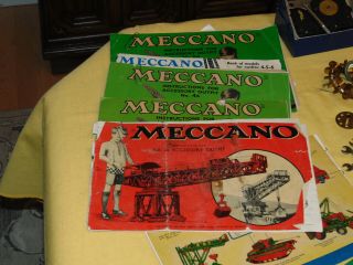 Vintage Meccano Parts,  Books And Motors,  1958 - 1964 (light Red And Green Period)
